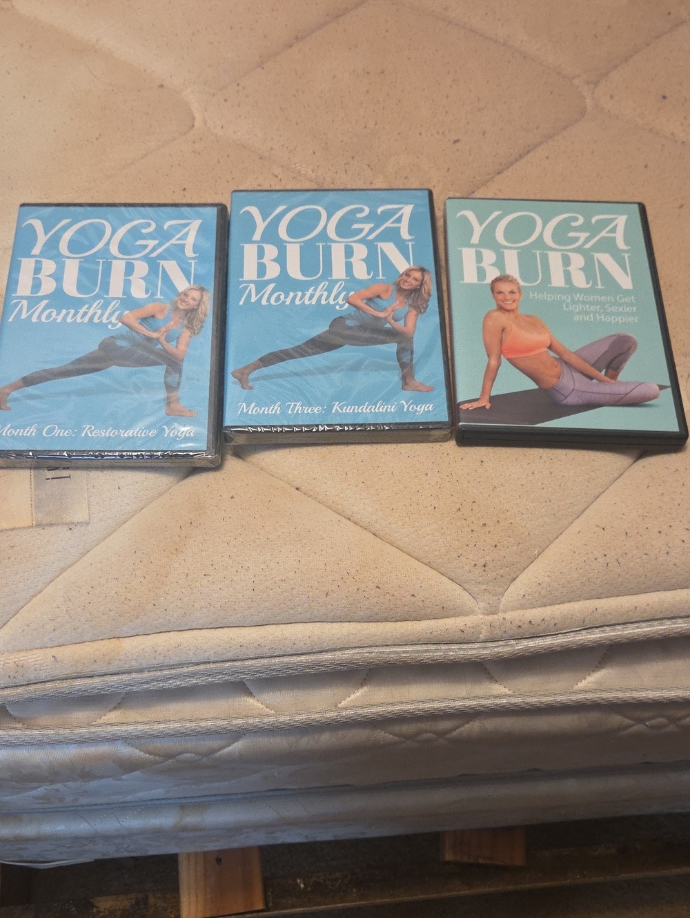 Yoga Burn DVD Set - Aqua Covers